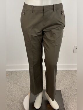 EDDIE BAUER Cotton Twill Wrinkle Resistant Ankle Pants Pastel Green